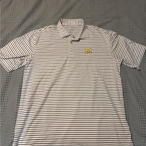 Peter Millar Michigan Polo Shirt Classic Stripes
